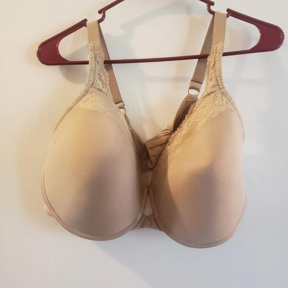 Womens warners blissful benefits khaki lace ttim bra size 42dd